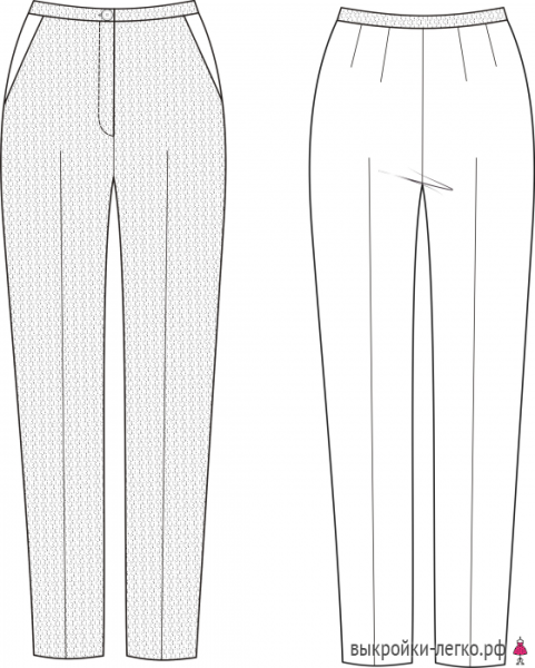 Технический эскиз брюк