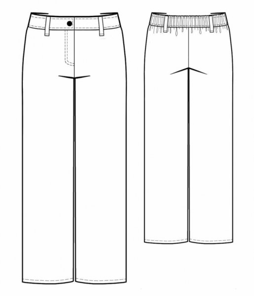 Технический эскиз брюк