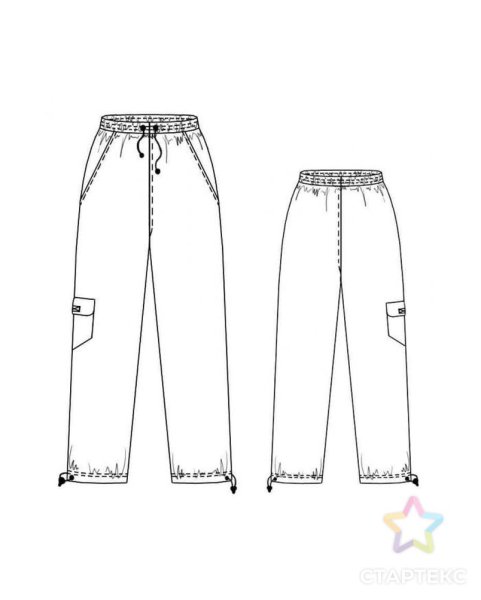 Лекало спортивных штанов