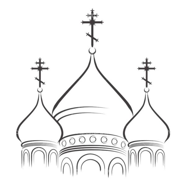 Трафарет храма