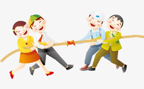 Перетягивание каната для рисования