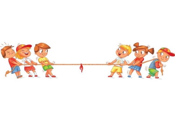 Перетягивание каната для рисования