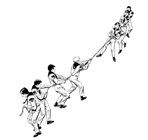 Перетягивание каната игра