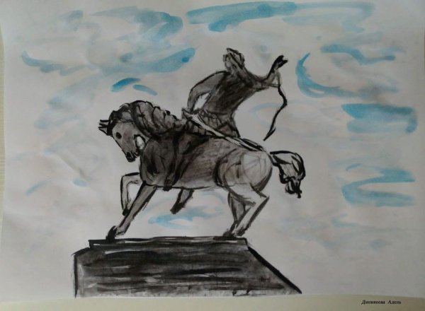 Салават Юлаев памятник рисунок