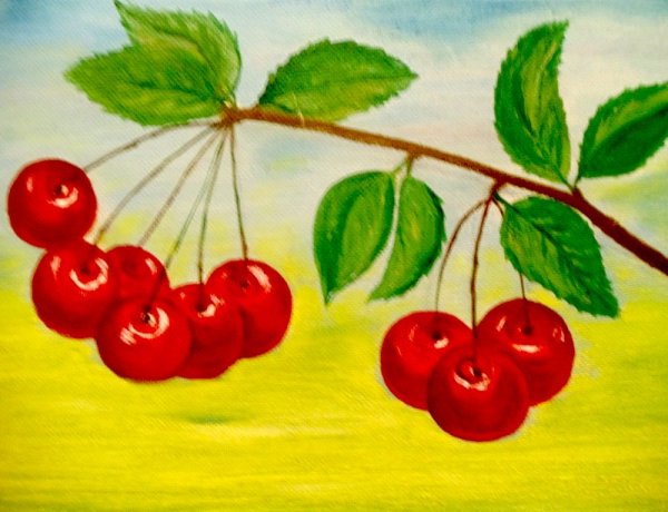 Рисование с детьми ягоды