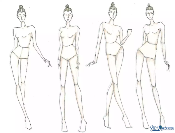 Модель человека для рисования
