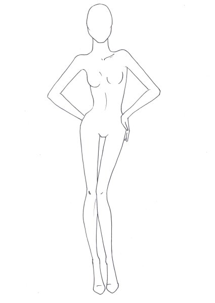 Модели для рисования одежды