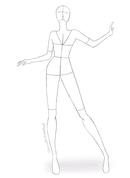 Мужская фигура для эскизов