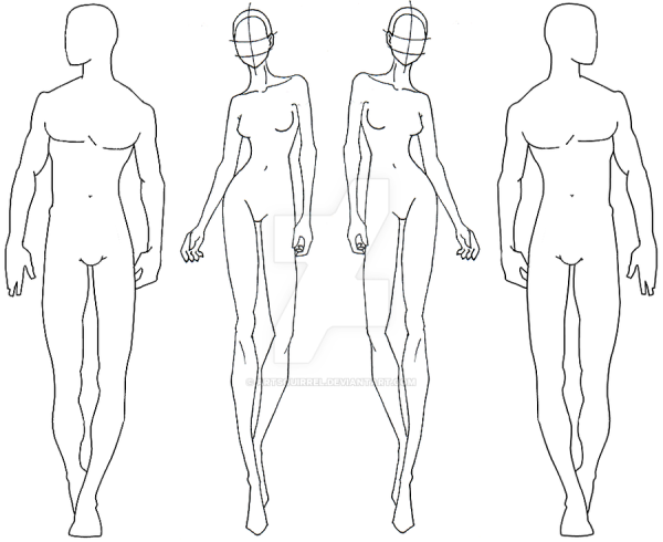 Модели для рисования одежды