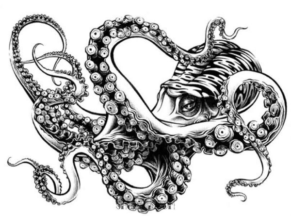 Тату щупальца