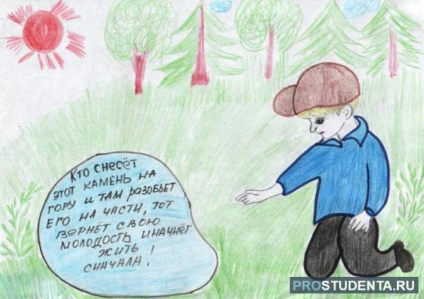 Гайдар горячий камень рисунок к рассказу