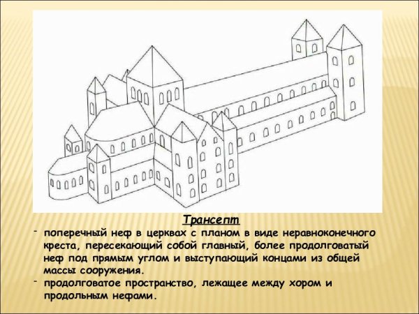 Романский собор рисунок