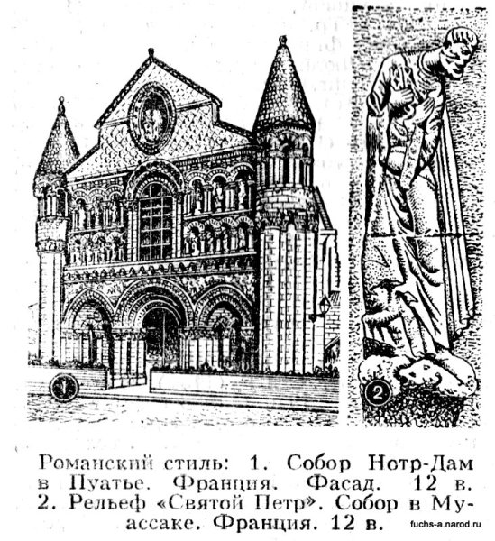 Романская базилика в разрезе