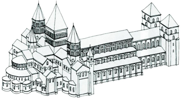 Церковь св Михаила в Хильдесхайме план
