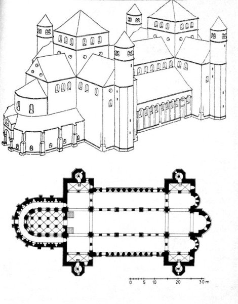 Романская архитектура средневековья схемы