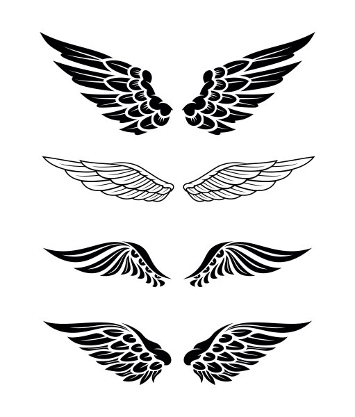 Крылья рисунок