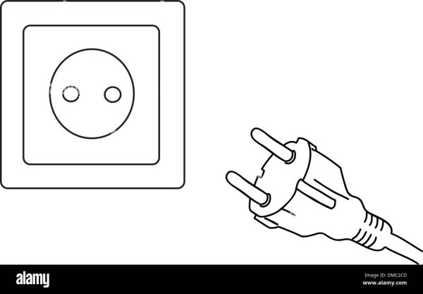 Трафарет розетка электрическая