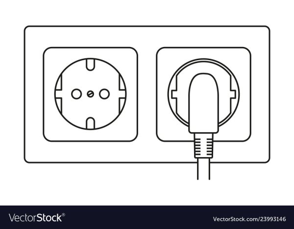 Электрическая розетка раскраска