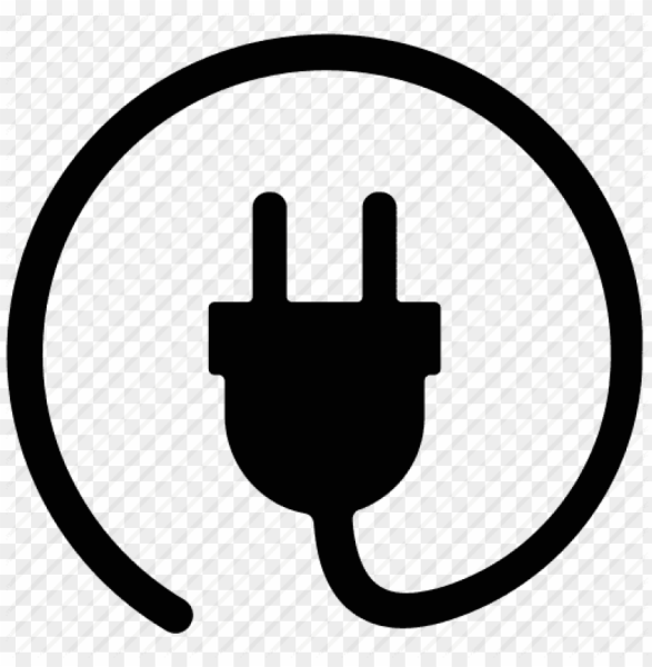 Вилка электрическая пиктограмма