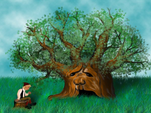 Сказочный дуб