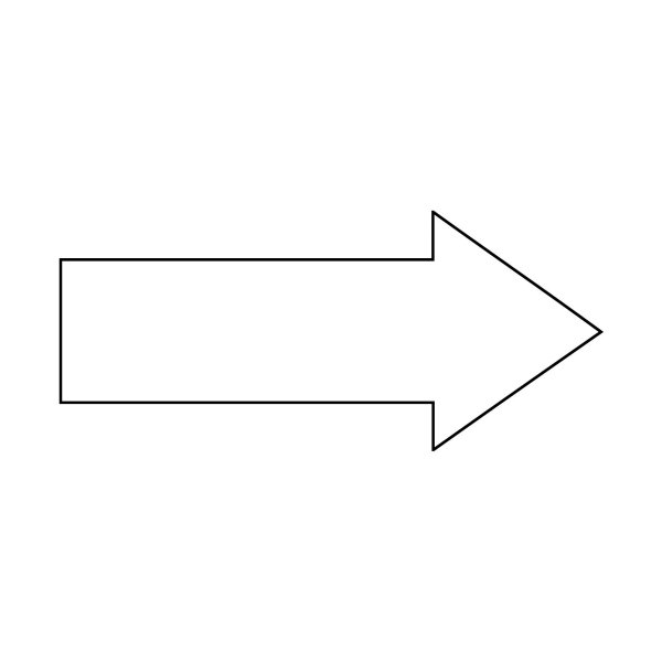 Шаблон стрелки указателя