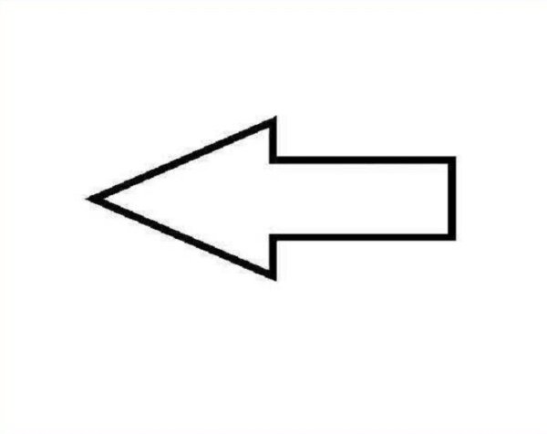 Стрелочка для раскрашивания