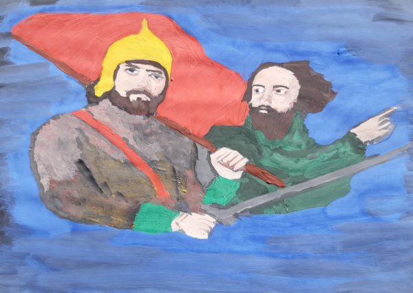 Ополченец рисунок