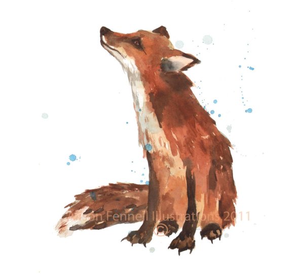 Лиса для срисовки