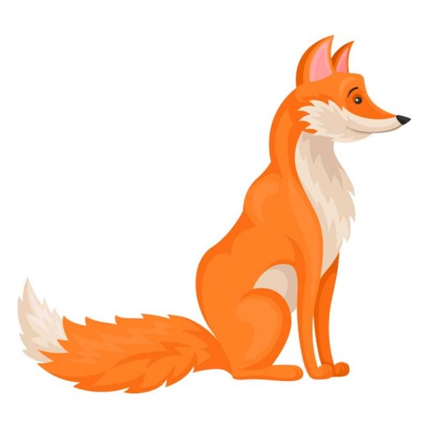 Лиса мультяшная