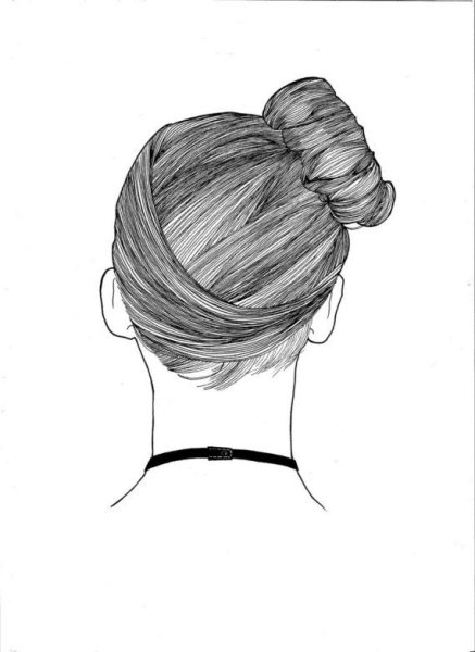 Женские прически рисунок