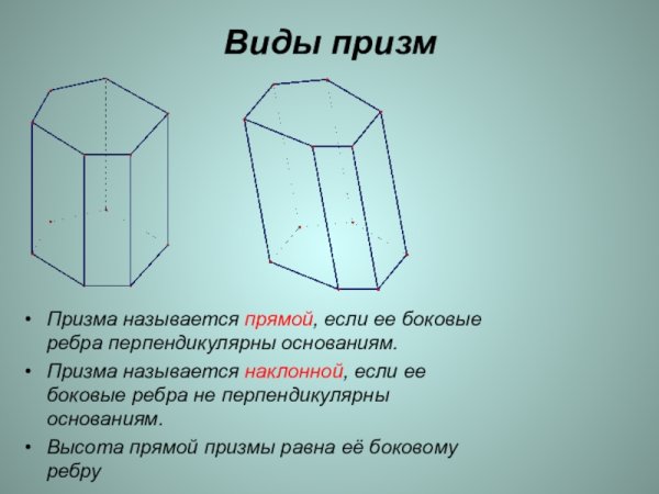 Различные виды призм