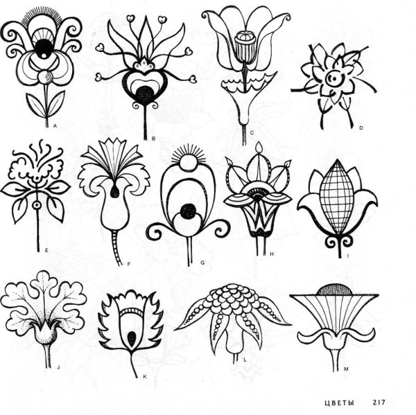 Стилизация растительных форм в цвете