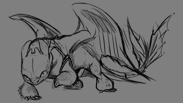 Анатомия ночной фурии дракона