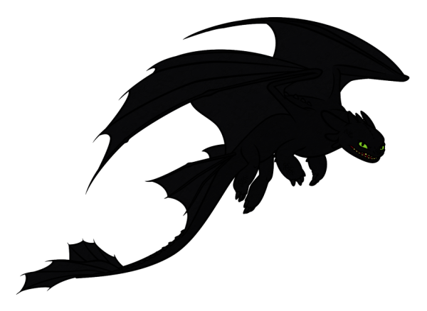 Белый дракон на черном фоне