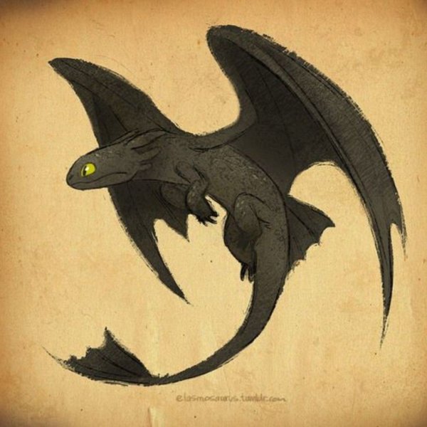 Крылья дракона ночной фурии