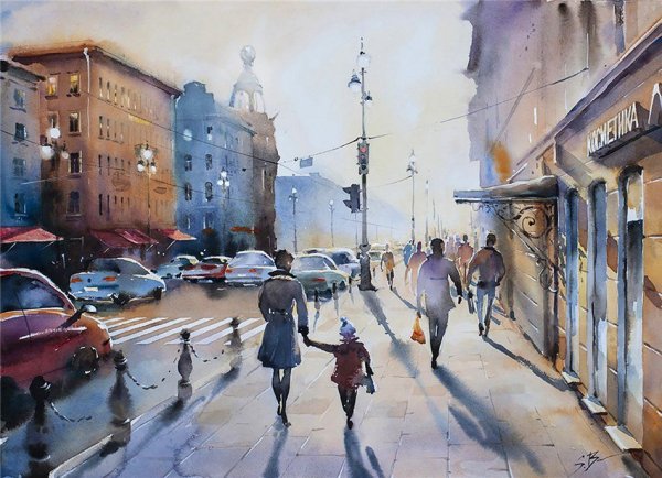 Художник акварелист Бауманская