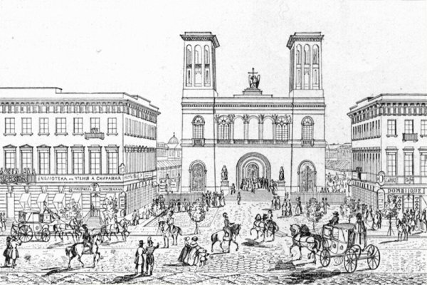 Петеркирхе Невский проспект Гравюры 18 века