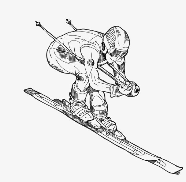 Горнолыжник Графика