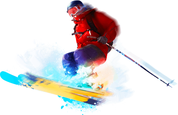 Горные лыжи вектор