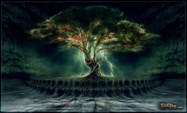 Иггдрасиль мировое Древо арт