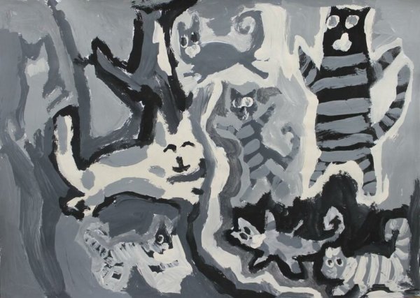 Композиция в ахроматических тонах