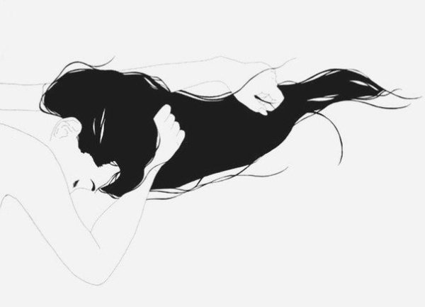 Аниме парень кусает