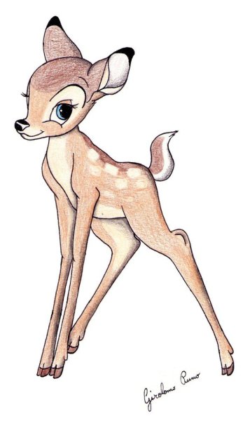 Дисней Олененок Бэмби раскраска