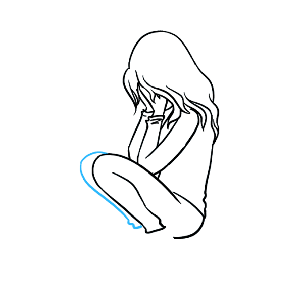 Аниме девушка плачет