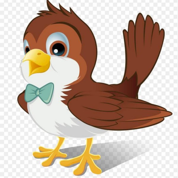 Воробей арт