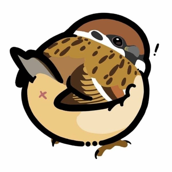 Воробей рисунок