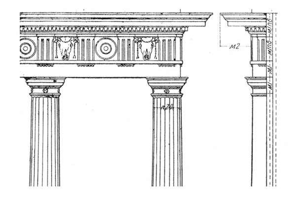 Римско-дорический ордер антаблемент