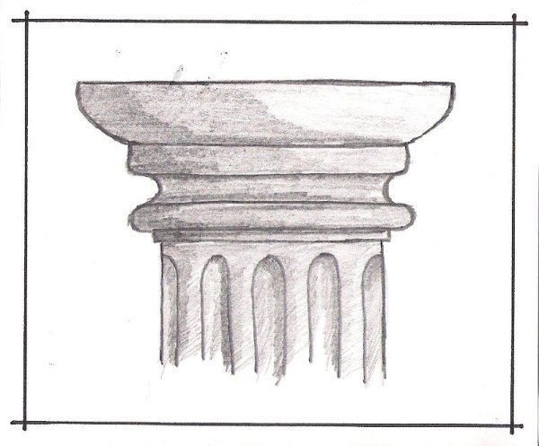 Дорический ордер Капитель карандаш