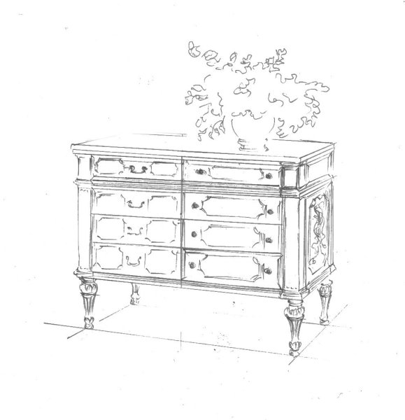 Мультяшная мебель тумбочки