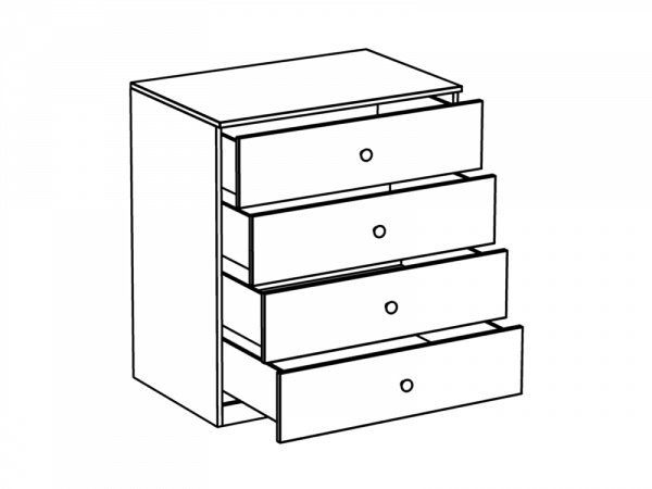 Рисовать комод